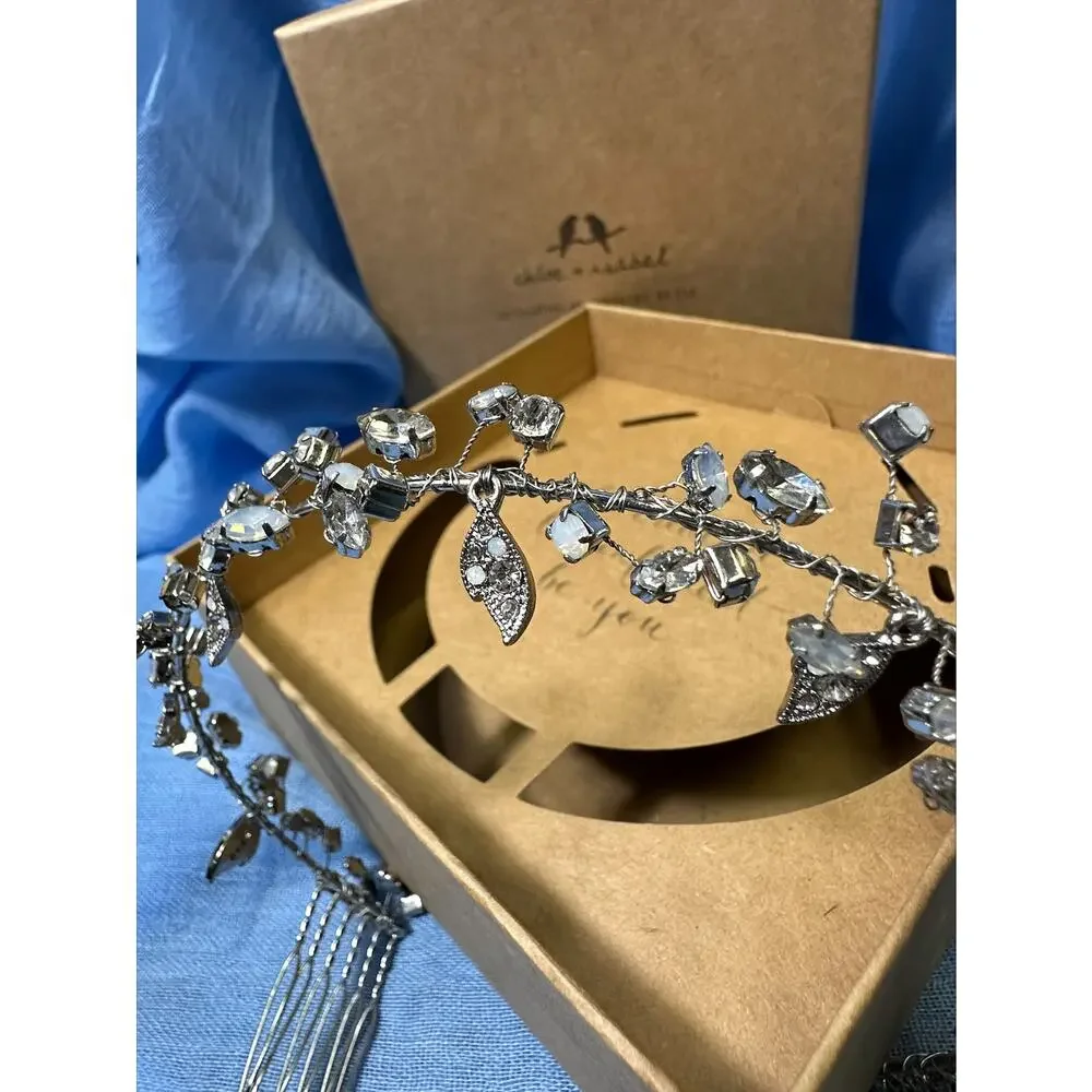 CHLOE + ISABEL crystal headband silver hair accessory - H063CLAR - Picture 4 of 5